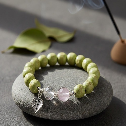 Crystal with Tulsi Bracelet
