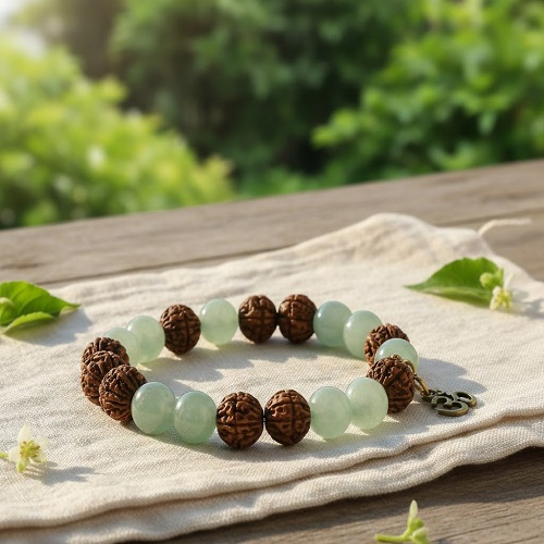 Green Aventurine With Tulsi Bracelet